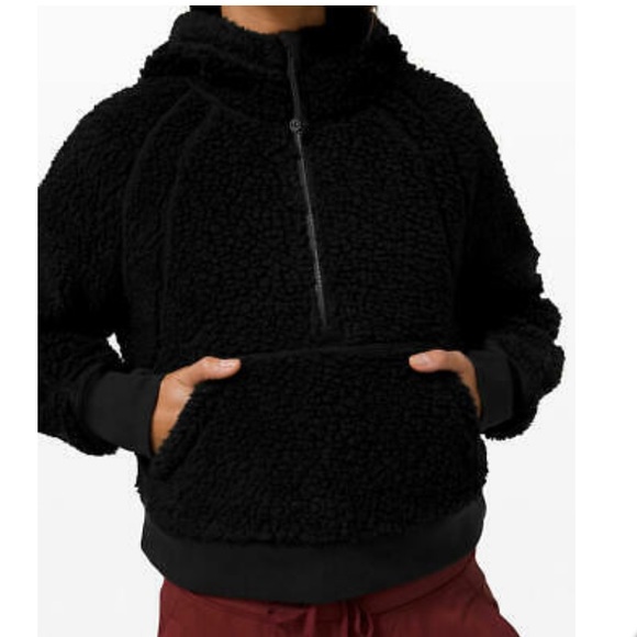 lululemon athletica Tops - NWOT Lululemon oversized Sherpa scuba 1/2 zip hoodie XL/XXL